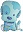 Шар (28''/71 см) Фигура, Маленький щенок Мальчик, Голубой